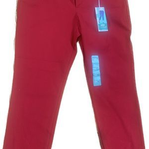 Old Navy Pixie Ankle Length Red Pants Sz 14